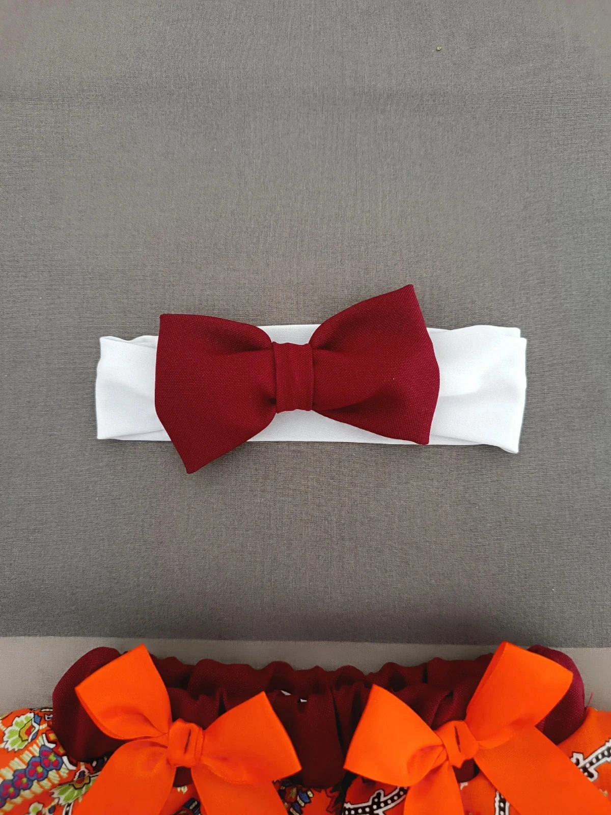 Jupe/falda/rok tapa fraldas - moelleux bordeaux avec imprimé floral coloré 12 mois – photo 4